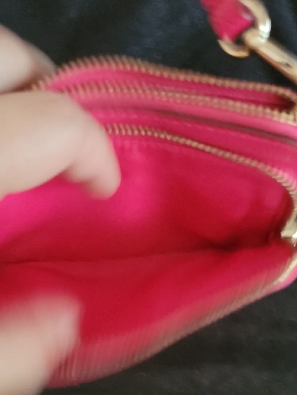 Coach Brown Signature Canvas Crossbody with Pink Trim - Picture 5 of 7